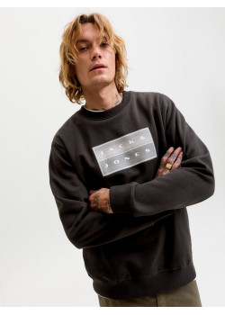 Jack & Jones JCOFUSION pánska mikina čierna