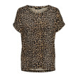 ONLY Moster dámske tričko s leopardím vzorom hnedé ONLY Moster dámske tričko s leopardím vzorom hnedé
