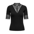 ONLY ONLTILDE dámsky top s čipkou čierny ONLY ONLTILDE dámsky top s čipkou čierny