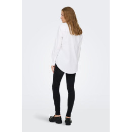JDY MIO Košeľa košeľa s výšivkou biela