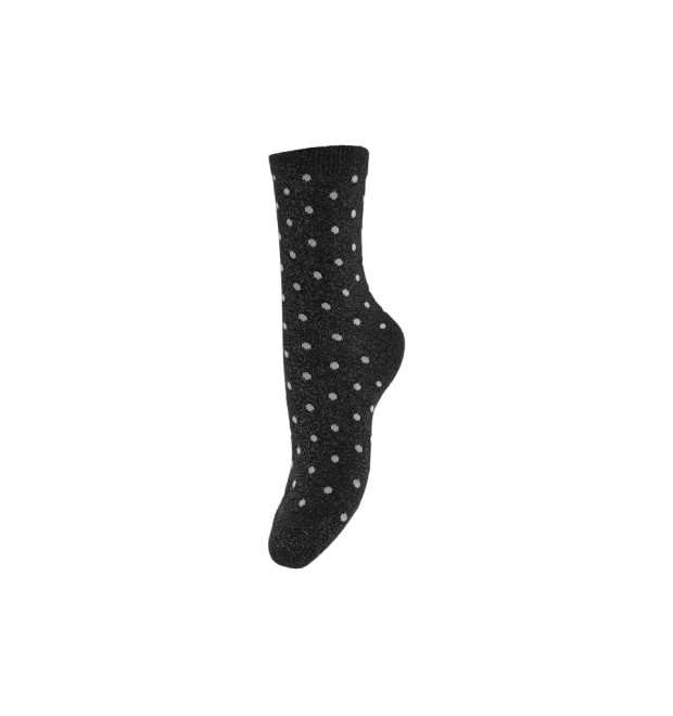 Pieces PCSEBBY GLITTER dámske ponožky čierne Pieces PCSEBBY GLITTER dámske ponožky čierne