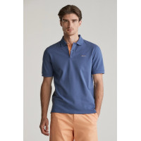 Gant pánske polotričko Contrast Pique modré Gant pánske polotričko Contrast Pique modré