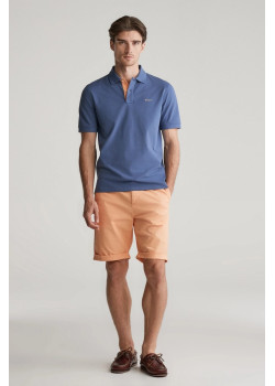 Gant pánske polotričko Contrast Pique modré