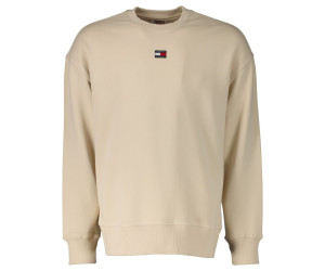 Tommy Jeans pánska mikina bez kapucne béžová