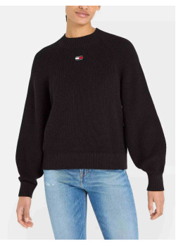 Tommy Hilfiger dámsky sveter s logom čierna
