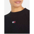 Tommy Hilfiger dámsky sveter s logom čierna Tommy Hilfiger dámsky sveter s logom čierna