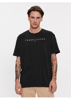 Tommy Hilfiger pánske tričko s logom čierna