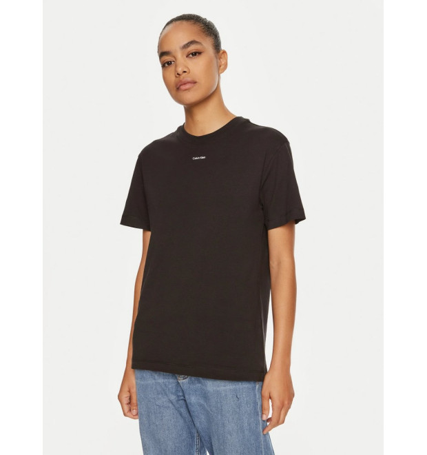 Calvin Klein dámske basic tričko s logom čierne Calvin Klein dámske basic tričko s logom čierne