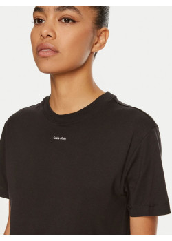 Calvin Klein dámske basic tričko s logom čierne
