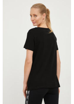 GUESS dámske tričko s veľkým predným logom čierne