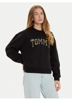 Tommy Hilfiger dámska mikina s logom čierna