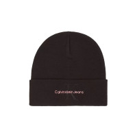Calvin Klein zimná čiapka čierna s ružovou Calvin Klein zimná čiapka čierna s ružovou