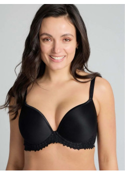 Triola Top-Fit hladká podprsenka čierna