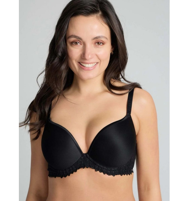 Triola Top-Fit hladká podprsenka čierna
