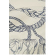 GANT dámska mikina Sailing Print C-Neck krémová