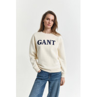 GANT dámska mikina Graphic C-Neck krémová GANT dámska mikina Graphic C-Neck krémová