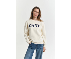 GANT dámska mikina Graphic C-Neck krémová