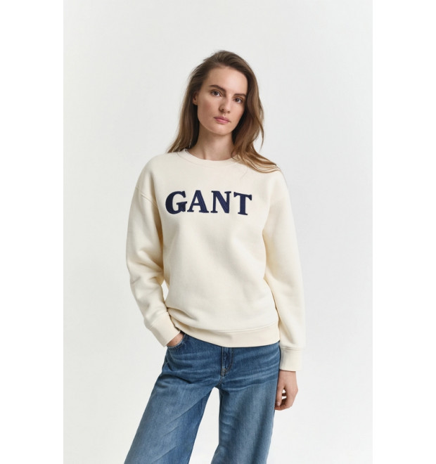 GANT dámska mikina Graphic C-Neck krémová GANT dámska mikina Graphic C-Neck krémová