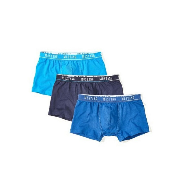 Mustang Retro pánske boxerky 3Pack modré
