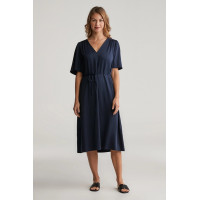 Gant športovo-elegantné midi šaty tmavomodré Gant športovo-elegantné midi šaty tmavomodré