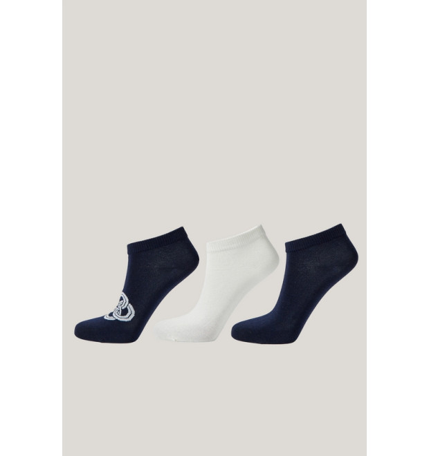 Gant dámske členkové ponožky modré/biele 3pack