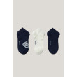 Gant dámske členkové ponožky modré/biele 3pack
