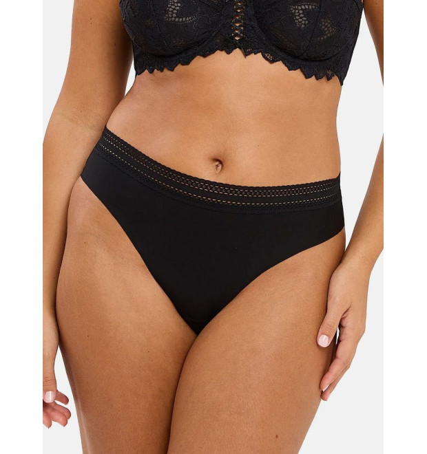 Sans Complexe hladké nohavičky čierne 2pack
