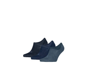 Calvin Klein pánske nízke ponožky 3-pack modré