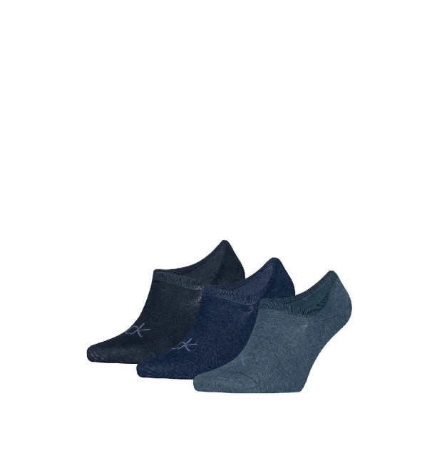 Calvin Klein pánske nízke ponožky 3-pack modré Calvin Klein pánske nízke ponožky 3-pack modré
