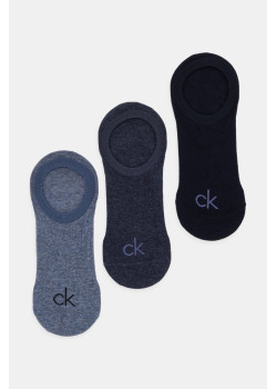 Calvin Klein pánske nízke ponožky 3-pack modré