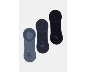 Calvin Klein pánske nízke ponožky 3-pack modré