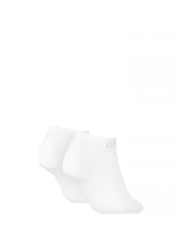 Calvin Klein dámske nízke ponožky 2-pack biele