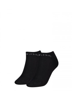 Calvin Klein dámske nízke ponožky 2-pack čierne