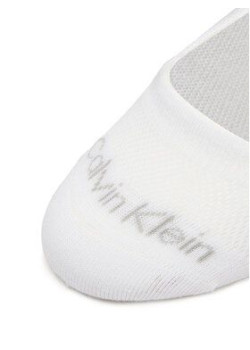 Calvin Klein dámske členkové ponožky 2-pack biele