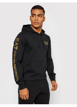 EA7 Emporio Armani pánska mikina s kapucňou čierna