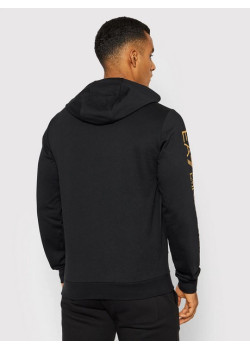 EA7 Emporio Armani pánska mikina s kapucňou čierna