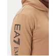 EA7 Emporio Armani pánska mikina s kapucňou hnedá