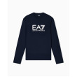 EA7 Emporio Armani pánske tričko s dlhým rukávom biele veľké logo modrá EA7 Emporio Armani pánske tričko s dlhým rukávom biele veľké logo modrá