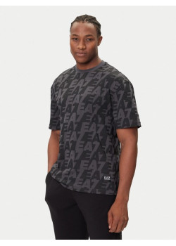 EA7 Emporio Armani pánske tričko čierno-šedá