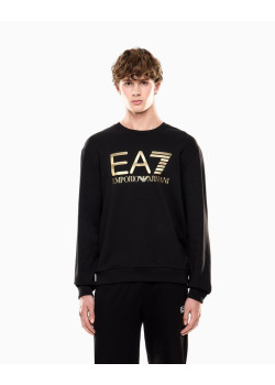 EA7 Emporio Armani pánska mikina čierna