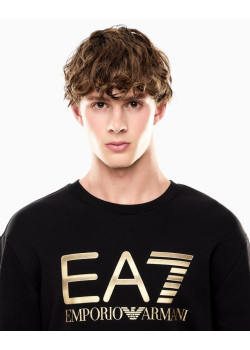 EA7 Emporio Armani pánska mikina čierna
