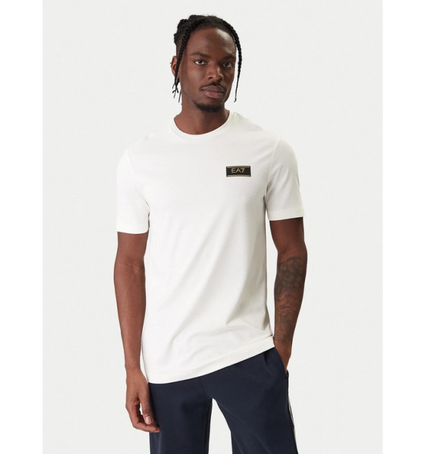 EA7 Emporio Armani pánske tričko Regular Fit biele