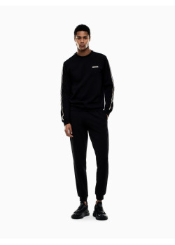 EA7 Emporio Armani pánske teplákové nohavice čierne