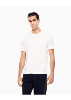EA7 Emporio Armani tričko s logom vzadu biele