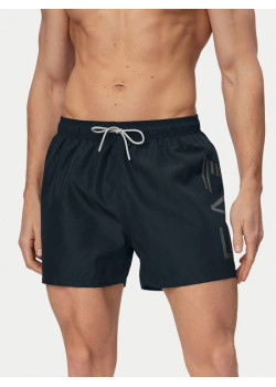 EA7 Emporio Armani plavky čierno-strieborné