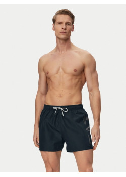 EA7 Emporio Armani plavky čierno-strieborné