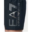 EA7 Emporio Armani plavky čierno-strieborné