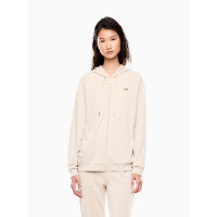 EA7 Emporio Armani Core Lady mikina s kapucňou béžová