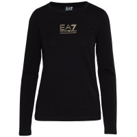 EA7 Emporio Armani dámske tričko s dlhým rukávom čierno-zlatá EA7 Emporio Armani dámske tričko s dlhým rukávom čierno-zlatá