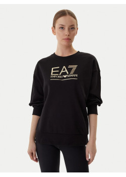 EA7 Emporio Armani dámska mikina čierno-zlatá
